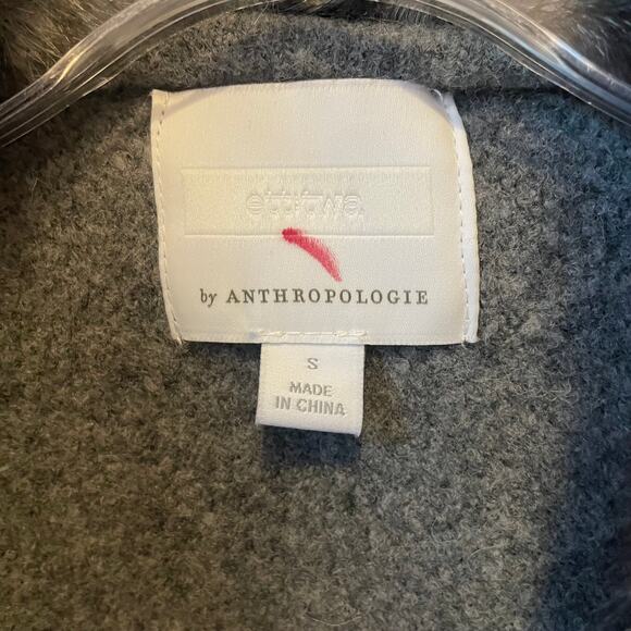Anthropologie Ett: Twa by Anthropologie Faux Fur Wrap Sweater Sz S - Picture 6 of 8